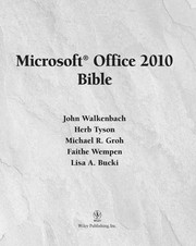 Cover of: Microsoft Office 2010 bible by John Walkenbach