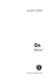 Cover of: On belief