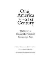 Cover of: One America in the 21st century: the report of President Bill Clinton's initiative on race