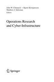 Cover of: Operations Research and Cyber-Infrastructure