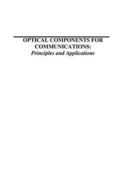 Cover of: Optical Components for Communications: Principles and Applications