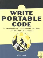 Cover of: Write Portable Code: An Introduction to Developing Software for Multiple Platforms