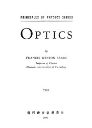 Cover of: Optics. | Francis Weston Sears