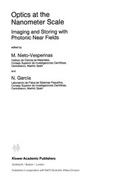 Cover of: Optics at the Nanometer Scale | M. Nieto-Vesperinas