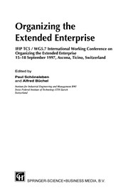 Cover of: Organizing the Extended Enterprise by Paul Schönsleben