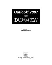 Cover of: Outlook 2007 for dummies