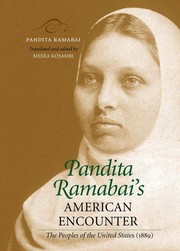 Cover of: Pandita Ramabai's American encounter by Ramabai Sarasvati Pandita