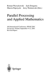 Parallel processing and applied mathematics by PPAM 2001 (2001 Nałęczów, Lublin, Poland)