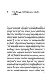 Cover of: Patronage and politics in the USSR | John P. Willerton