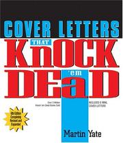 Cover of: Cover Letters That Knock 'em Dead by Martin John Yate