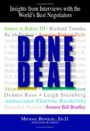 Cover of: Done Deal: Insights from Interviews with the World's Best Negotiators