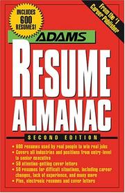 Cover of: The Adams resume almanac