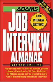 Cover of: The Adams job interview almanac