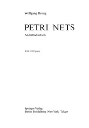 Cover of: Petri Nets by Wolfgang Reisig