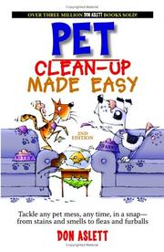 Cover of: Pet Clean-up Made Easy by Don Aslett