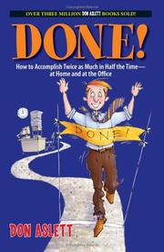 Cover of: Done! by Don Aslett