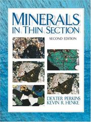 Cover of: Minerals in thin section