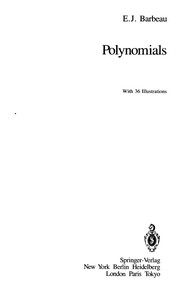 Polynomials by Edward Barbeau