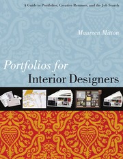 Cover of: Portfolios for interior designers: a guide to portfolios, creative resumes, and the job search