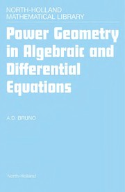 Cover of: Power geometry in algebraic and differential equations | Aleksandr Dmitrievich Briпё uпёЎno