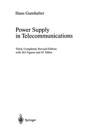Cover of: Power Supply in Telecommunications | Hans Gumhalter