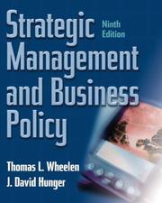 Cover of: Strategic Management and Business Policy, Ninth Edition