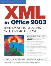 Cover of: XML in Office 2003: information sharing with Desktop XML