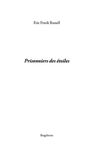 Cover of: Prisonniers des étoiles