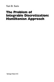 Cover of: The Problem of Integrable Discretization: Hamiltonian Approach | Yuri B. Suris