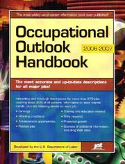 Cover of: Occupational Outlook Handbook 2006-2007 (Occupational Outlook Handbook (Jist Works))
