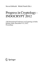 progress-in-cryptology-indocrypt-2012-cover