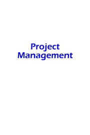 Cover of: Project Management by 