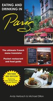 Cover of: Eating & Drinking in Paris: French Menu Translator and Restaurant Guide, 3rd Edition (Open Road Travel Guides)