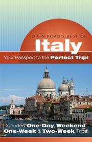 Cover of: Open Road's Best of Italy