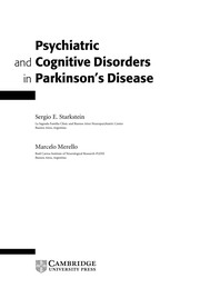 Cover of: Psychiatric and cognitive disorders in Parkinson Disease | Sergio E. Starkstein