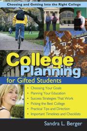 College planning for gifted students by Sandra L. Berger
