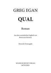 Cover of: Qual by Greg Egan