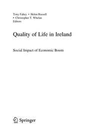 Cover of: Quality of Life in Ireland: Social Impact of Economic Boom