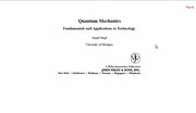 Cover of: Quantum mechanics: fundamentals and applications to technology