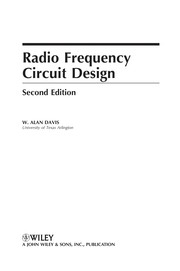 Cover of: Radio Frequency Circuit Design