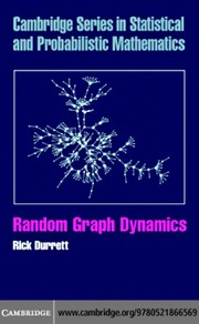 Cover of: Random graph dynamics by Richard Durrett