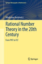 Cover of: Rational number theory in the 20th century by Władysław Narkiewicz
