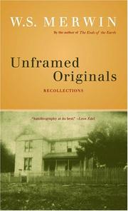 Cover of: Unframed originals by W. S. Merwin