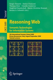 Cover of: Reasoning Web. Semantic Technologies for Information Systems | Sergio Tessaris