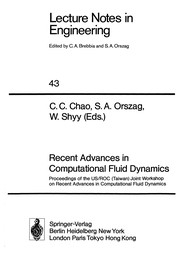 Cover of: Recent Advances in Computational Fluid Dynamics | C. C. Chao