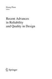 Cover of: Recent advances in reliability and quality in design