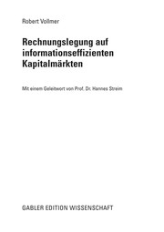 Cover of: Rechnungslegung auf informationseffizienten Kapitalma rkten