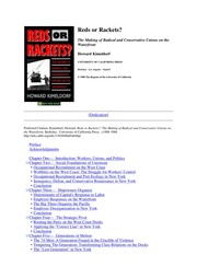 Cover of: Reds or rackets?: the making of radical and conservative unions on the waterfront
