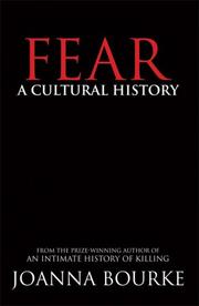 Cover of: Fear by Joanna Bourke