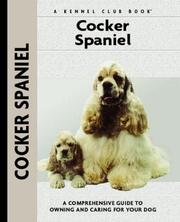 Cover of: Cocker spaniel by Richard G. Beauchamp